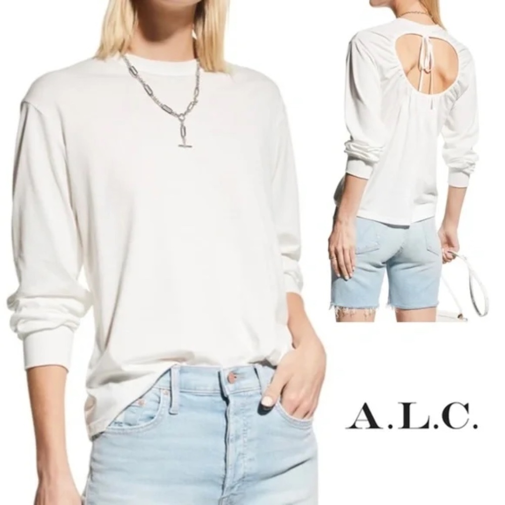 A.L.C. Marco Open Back White Cotton Pullover Top sz XS NWT
